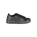 Gas Black Polyurethane Women Sneaker