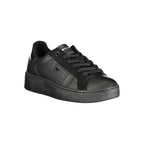 Gas Black Polyurethane Women Sneaker