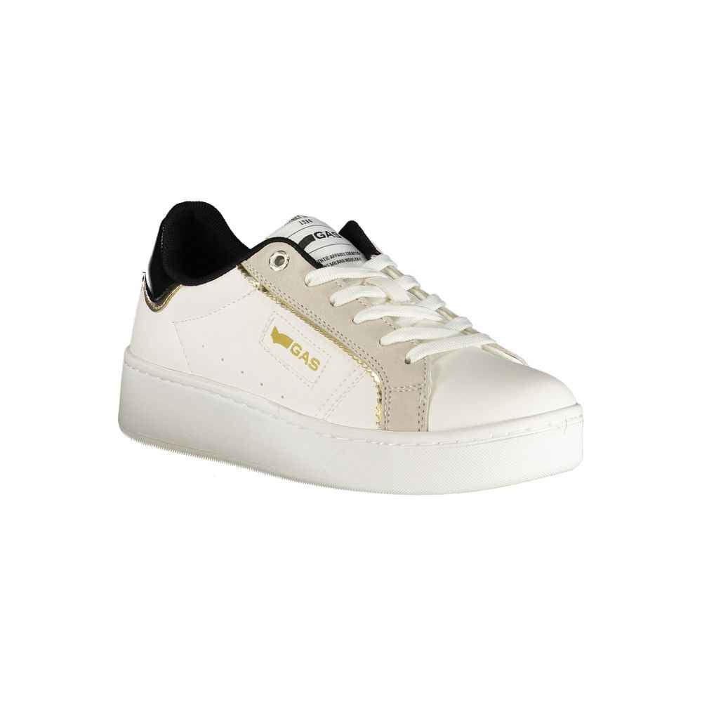 Gas White Polyurethane Women Sneaker