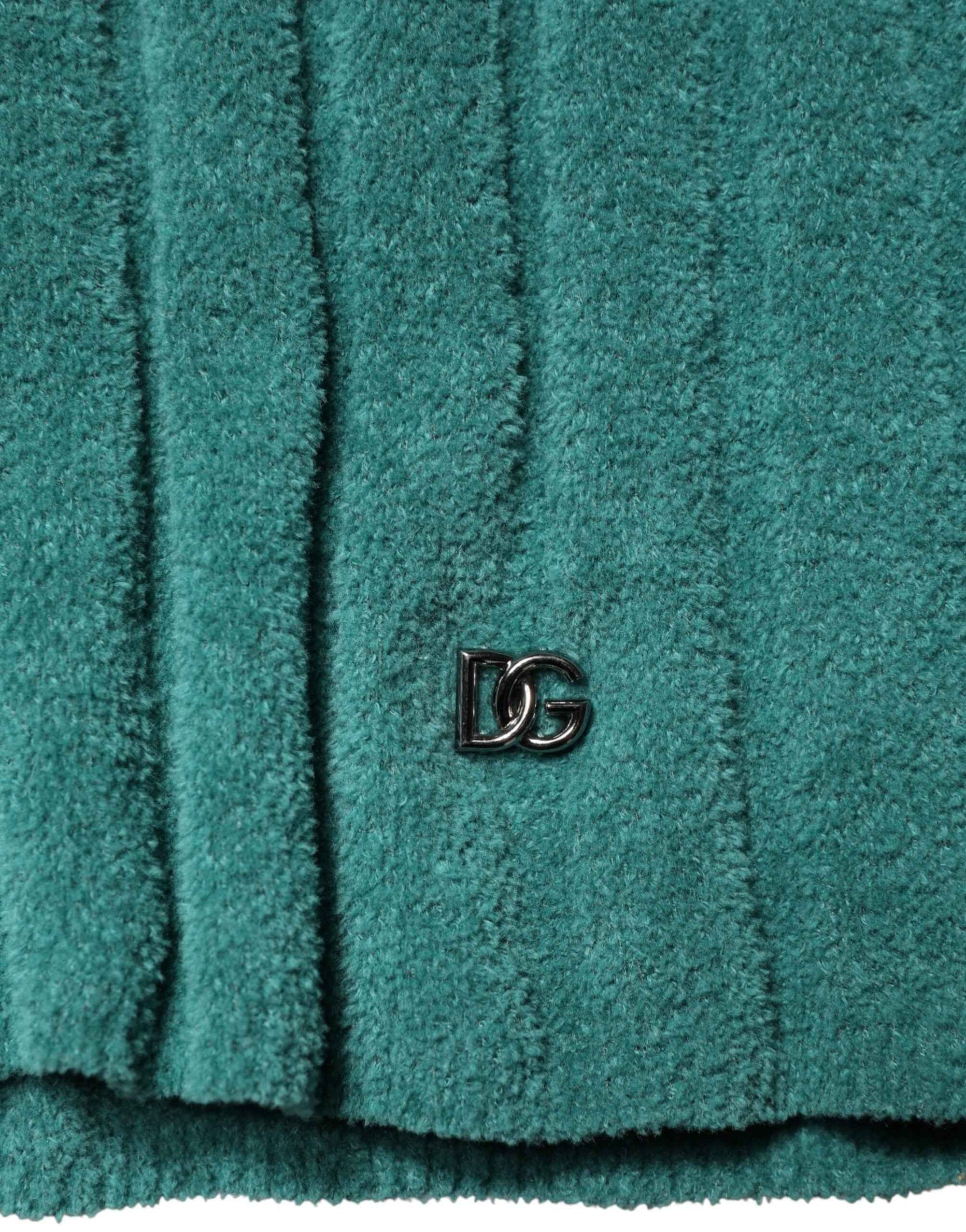 Dolce & Gabbana Dark Green Cotton Blend Men Crew Neck T-shirt