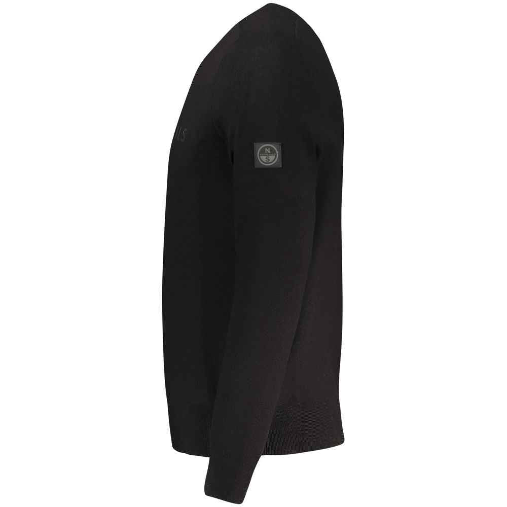 North Sails Black Viscosa Men Sweater