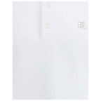 Fendi White Cotton Polo Shirt