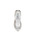 Dsquared² White Calf Leather Bos Taurus Athletic Sneakers