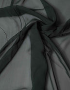 Dolce & Gabbana Dark Green Stole Silk Neck Wrap Shawl  Scarf