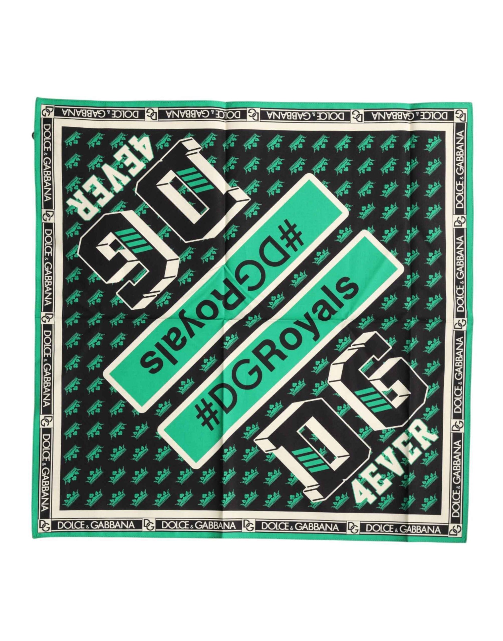 Dolce & Gabbana Multicolor #DGRoyals Square Foulard 50.5cm x 50cm Scarf