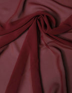 Dolce & Gabbana Maroon Silk Stole Neck Wrap Shawl Men 200cm x 130cm  Scarf