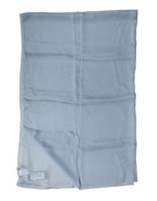 Dolce & Gabbana Light Blue Silk Stole Neck Wrap Shawl 200cm x 130cm Scarf