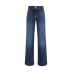 7FOR Blue Cotton Bootcut Jeans