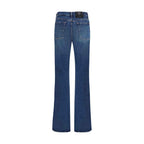 7FOR Blue Cotton Bootcut Jeans