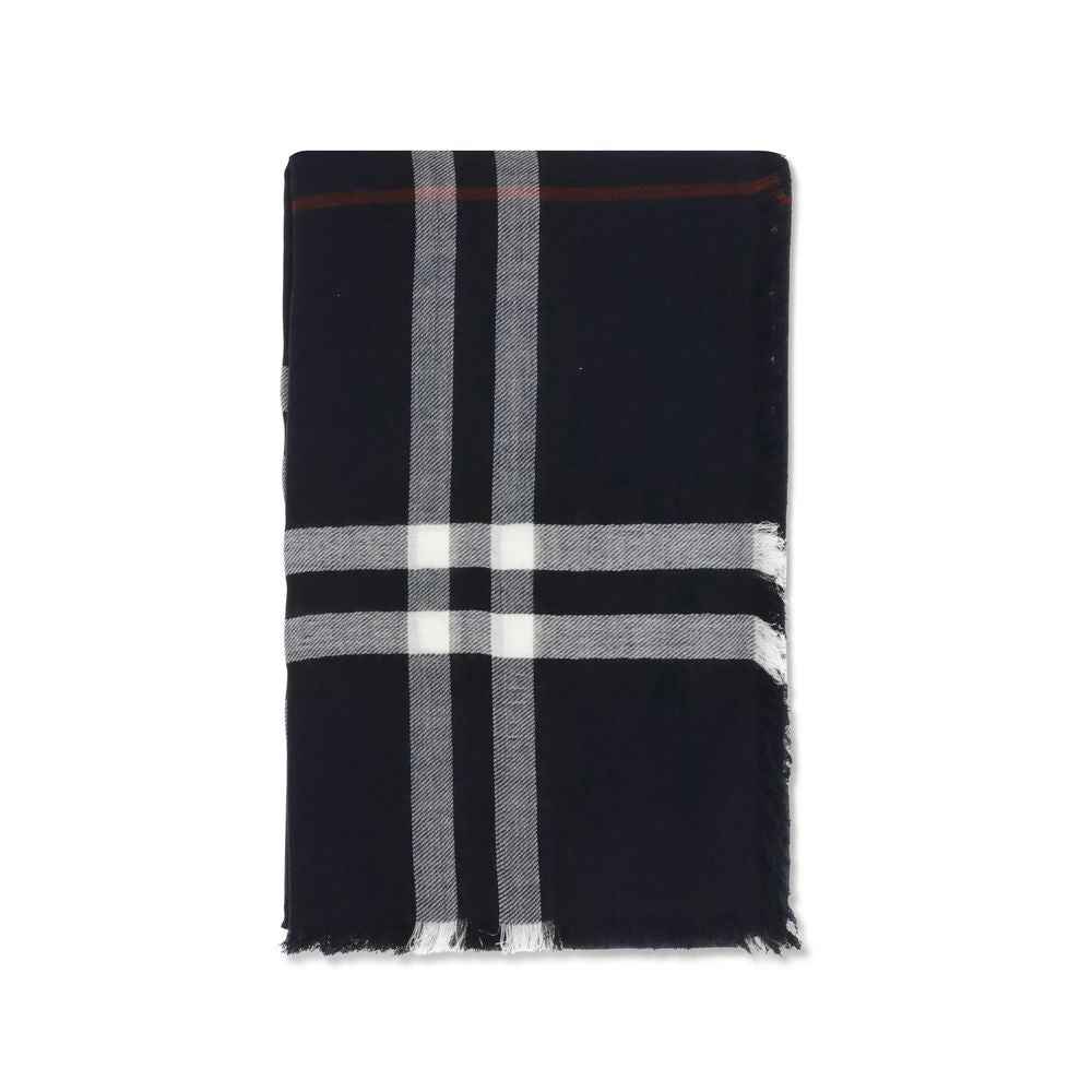Burberry Blue Wool Scarf