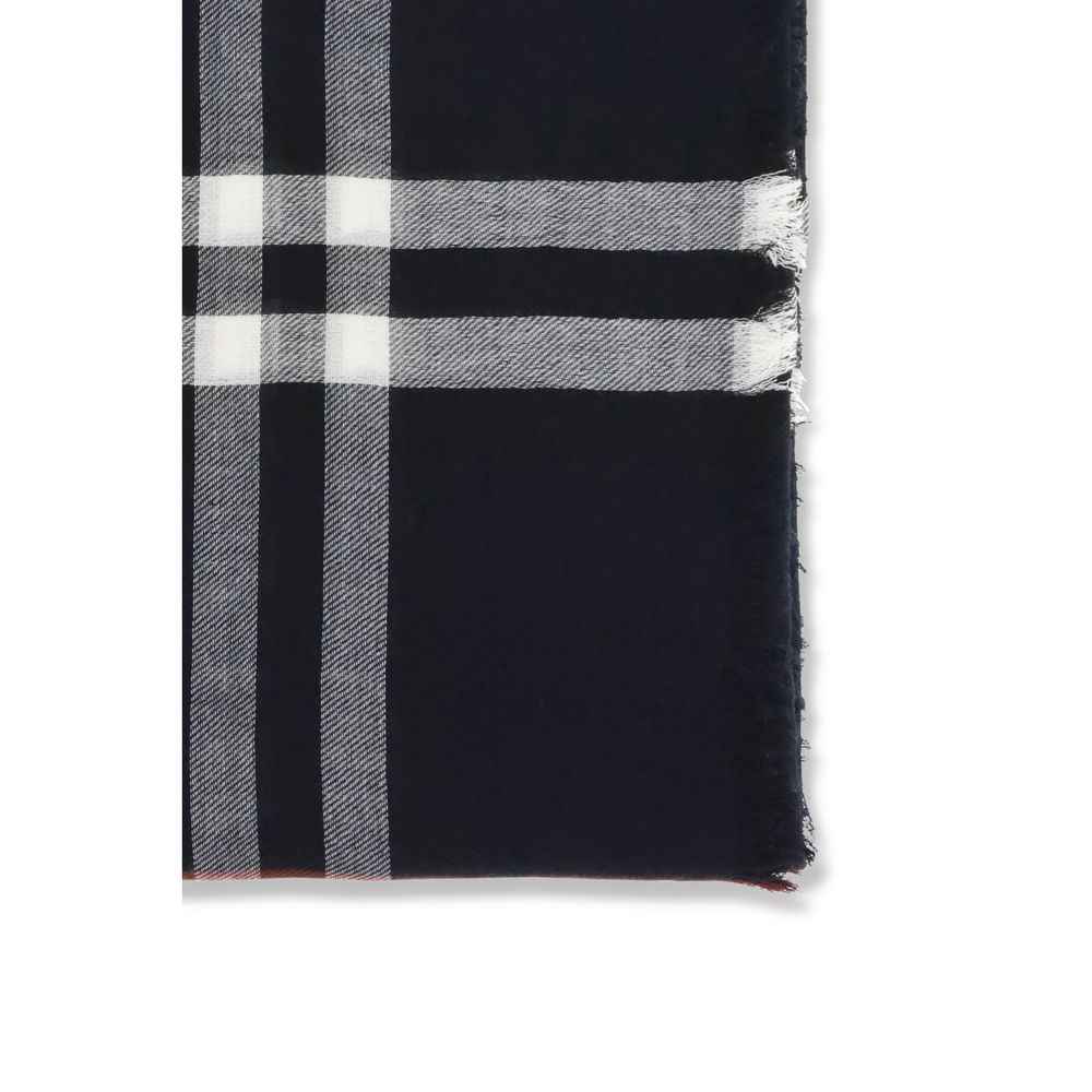Burberry Blue Wool Scarf