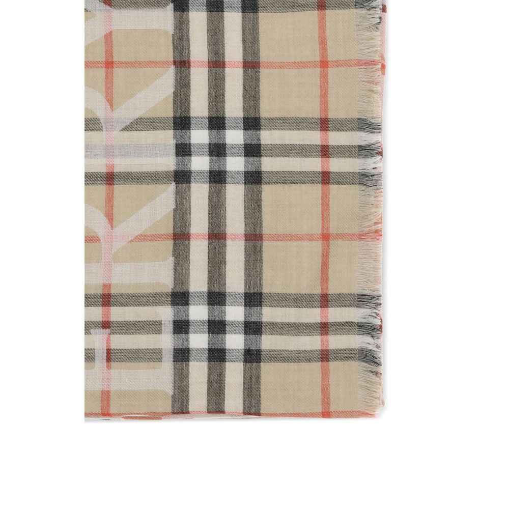Burberry Beige Wool Scarf