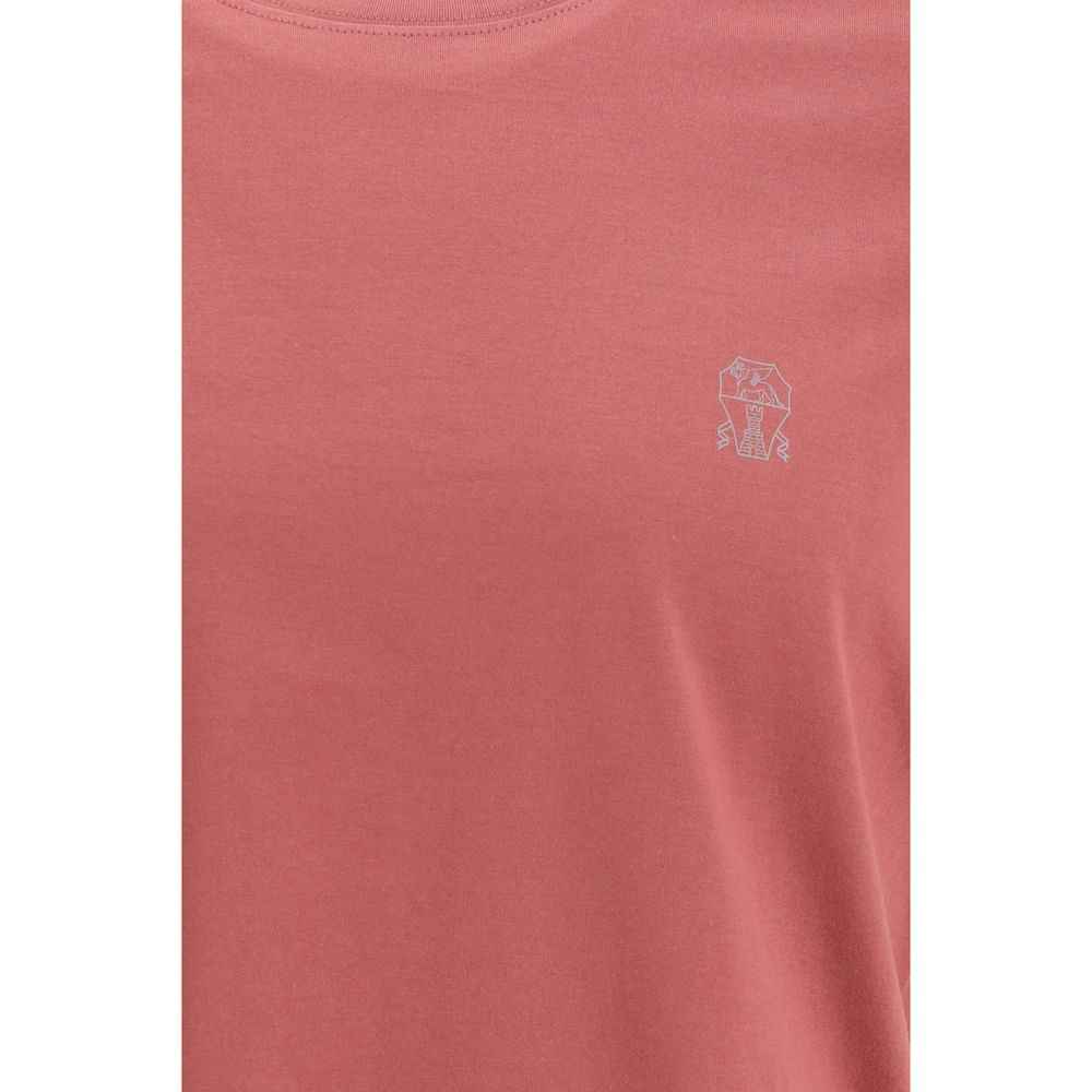 Brunello Cucinelli Multicolor Cotton Long Sleeve T-Shirt