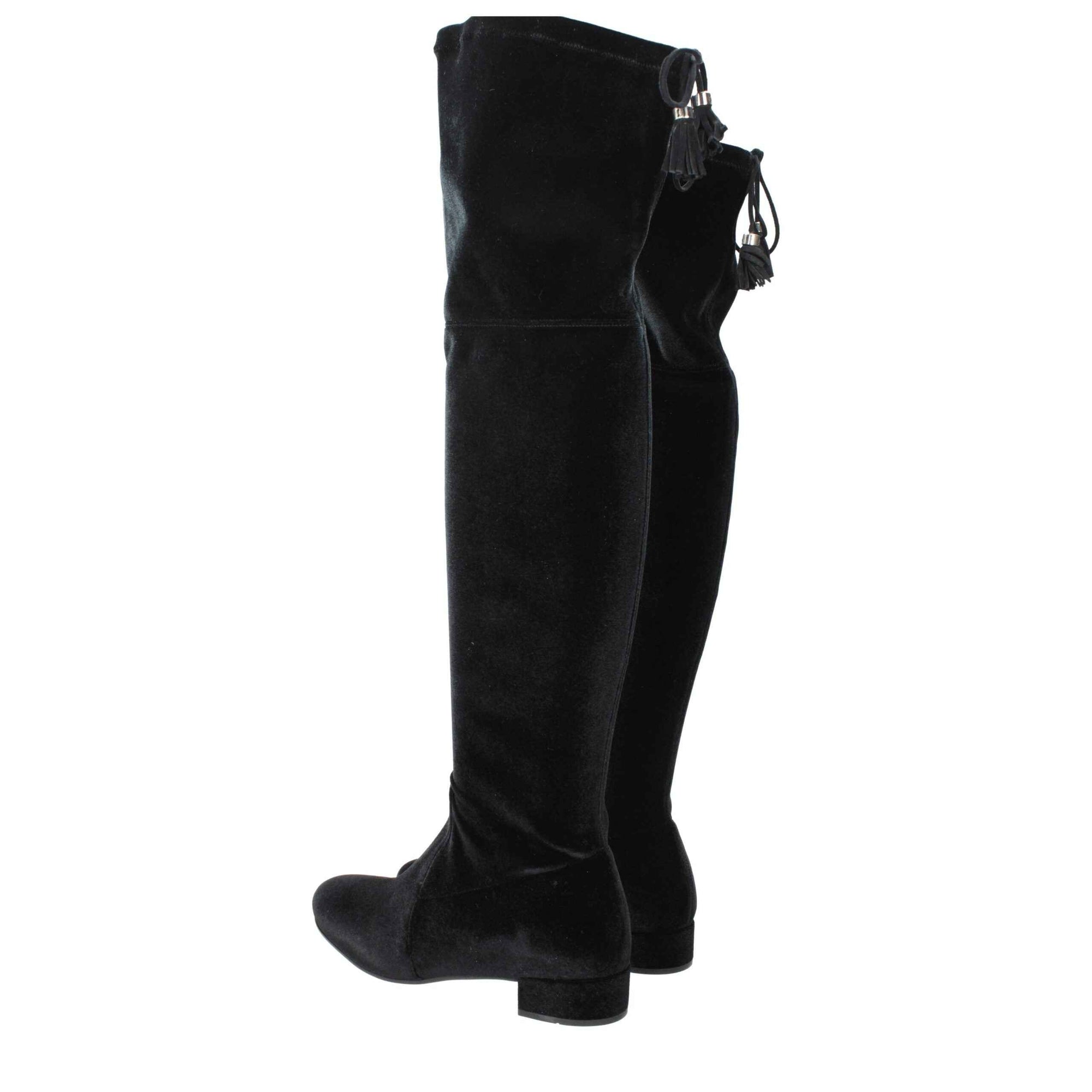Prada Black Velvet Over The Knee
