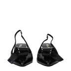 Prada Black Leather Stiletto Heel Sandals