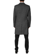 Dolce & Gabbana Gray Wool Blend Long Trench Coat Men Jacket