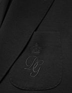 Dolce & Gabbana Black Wool Single Breasted 2 Button Blazer