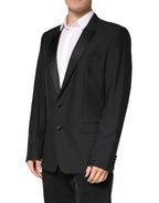 Dolce & Gabbana Black MARTINI Single Breasted Jacket Blazer