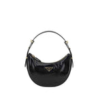 Prada Black Calf Leather Bos Taurus Shoulder Bag