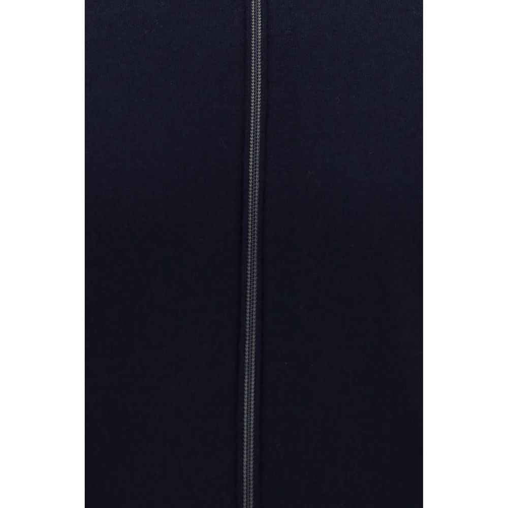 Brunello Cucinelli Blue Fleece Wool Cardigan