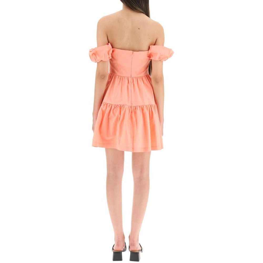 Staud Orange Cotton Casual Dress