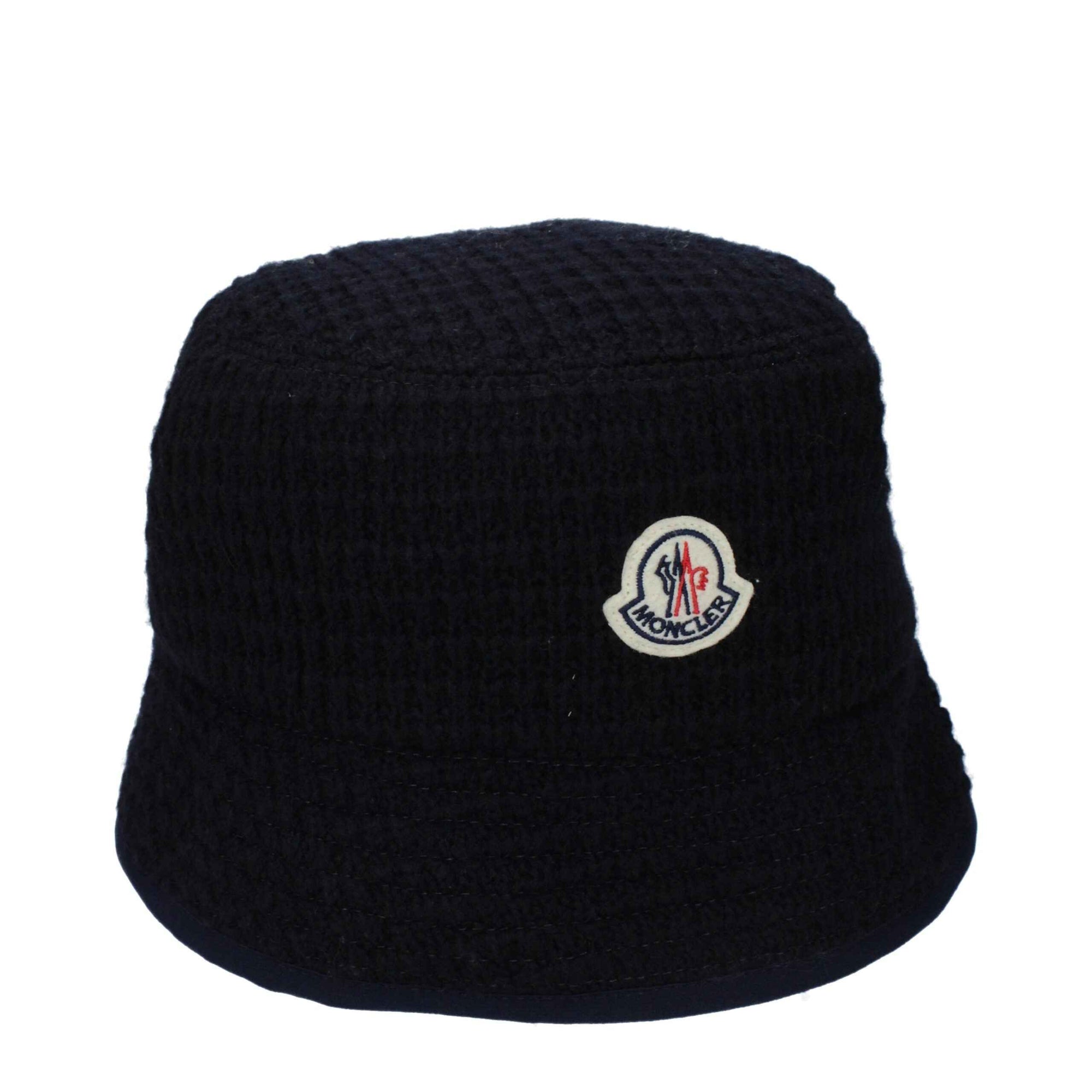 Moncler Blue Wool Bucket Hat