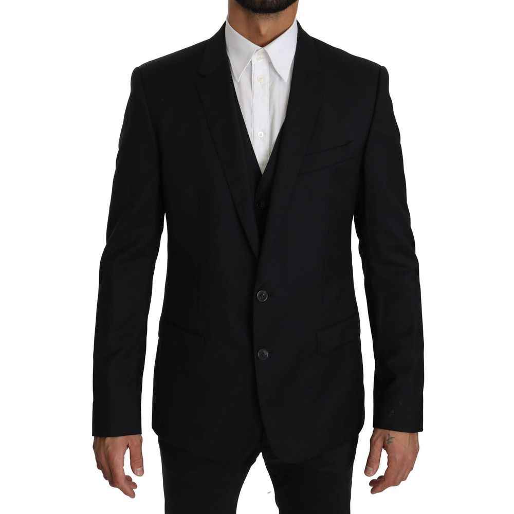 Dolce & Gabbana Blue Viscose Two-Piece Suit