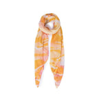 Pieces Orange Polyester Scarf