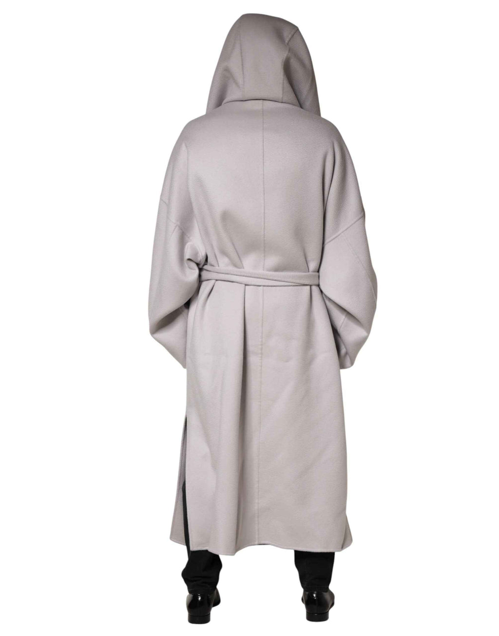 Dolce & Gabbana Off White Belted Long Trench Coat Men Jacket