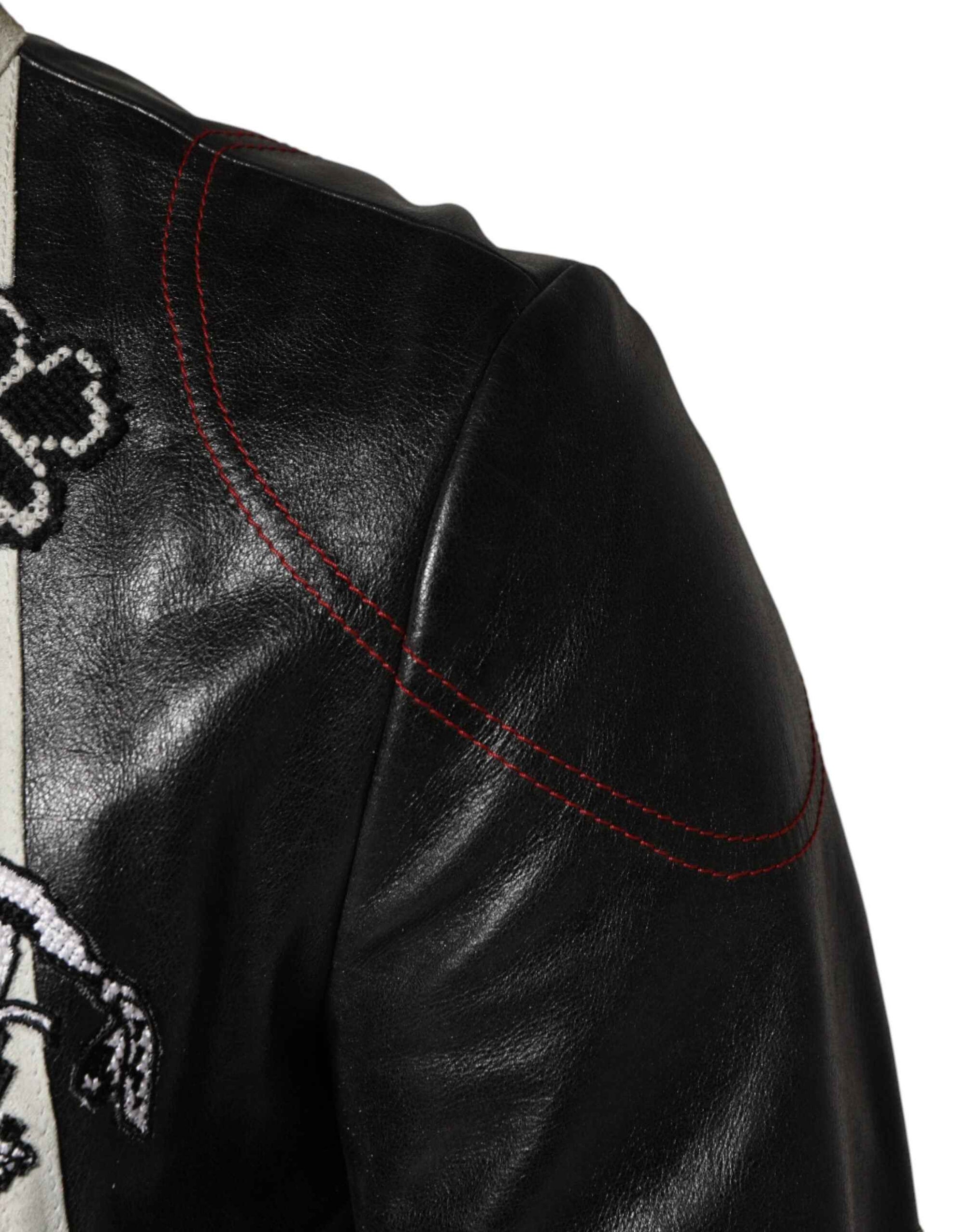 Dolce & Gabbana Multicolor Guns n' Roses Full Zip Men Biker Jacket