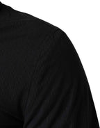 Dolce & Gabbana Dark Blue Cotton Full Zip Bomber Men Jacket