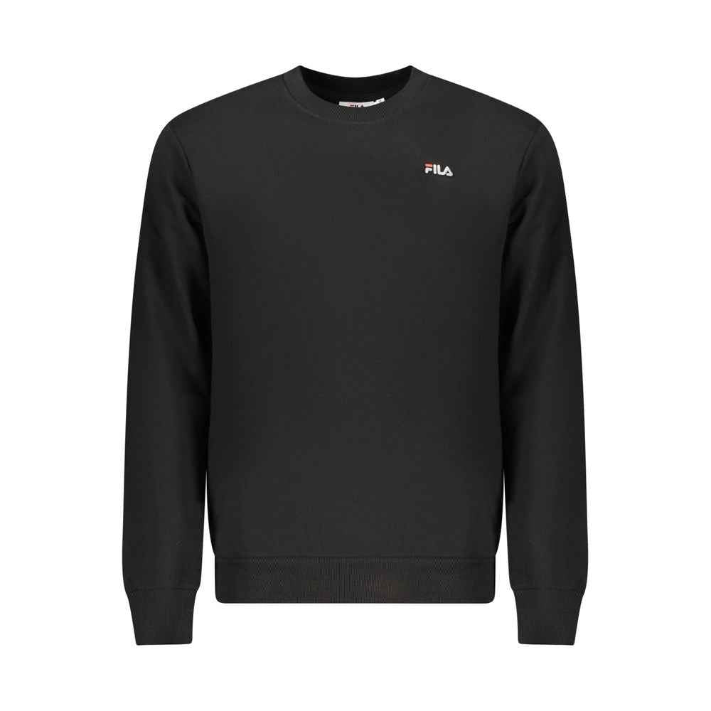 Fila Black Organic Cotton Men Sweatshirt