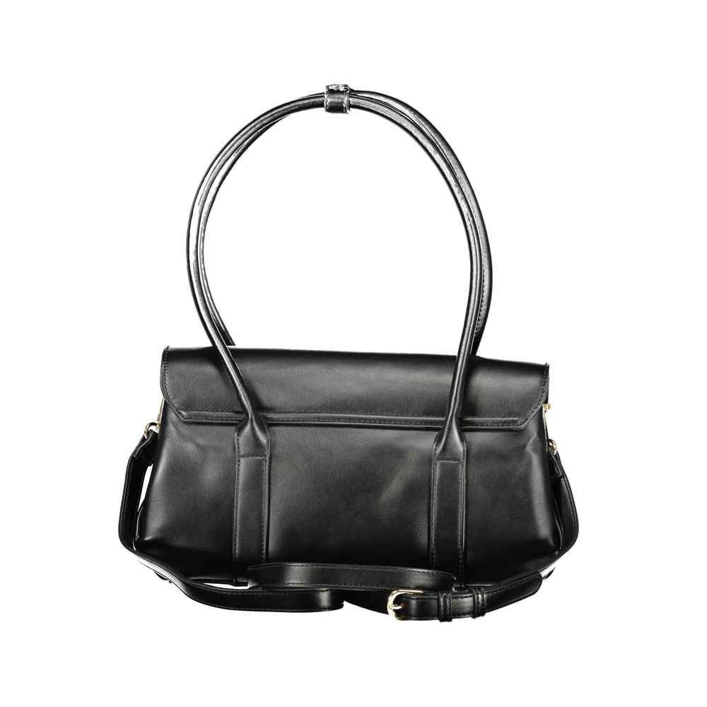 Mario Valentino Nero Poliuretano Woman Shoulder Bag