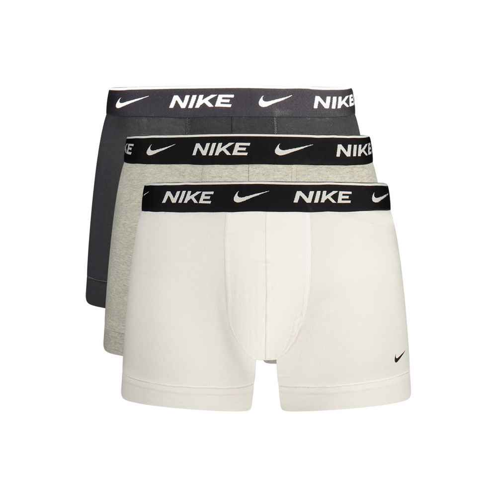 Nike Grey Cotton Men Boxer Short