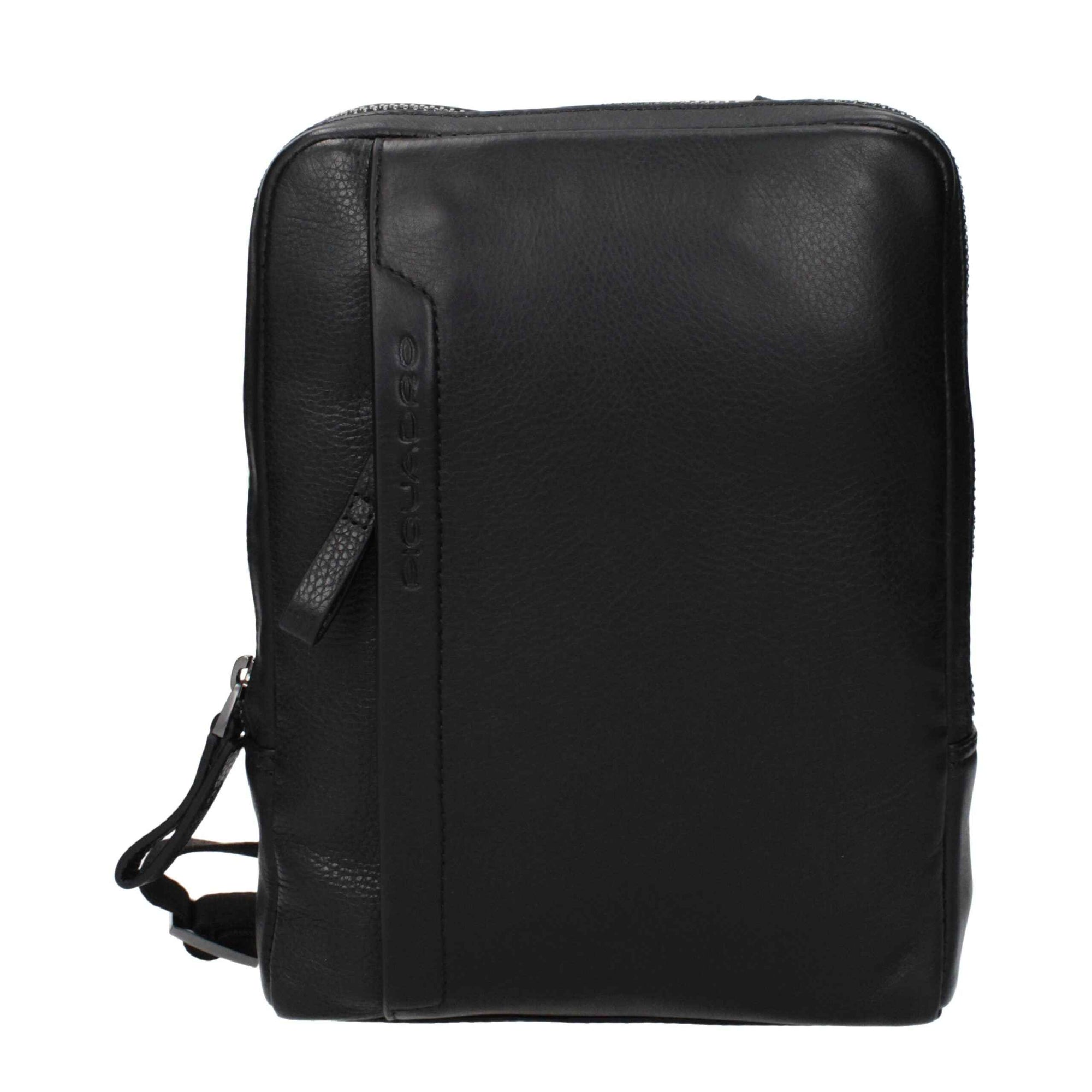 Piquadro Black Leather Crossbody Bag
