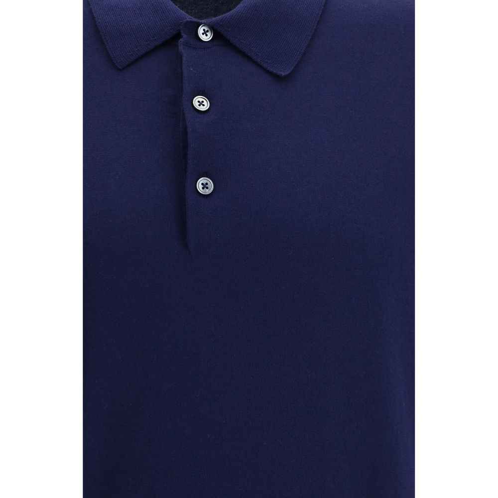 Tom Ford Blue Cotton Polo Shirt