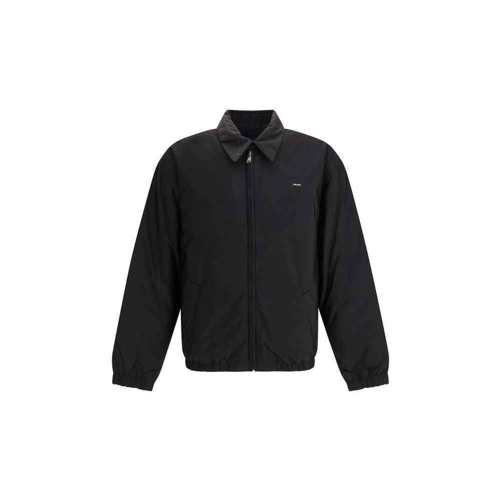 Prada Black Recycled Polyamide Full-Length Jacket