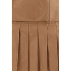 Fendi Brown Silk Mini Skirt