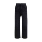 Balmain Black Cotton Jeans Denim
