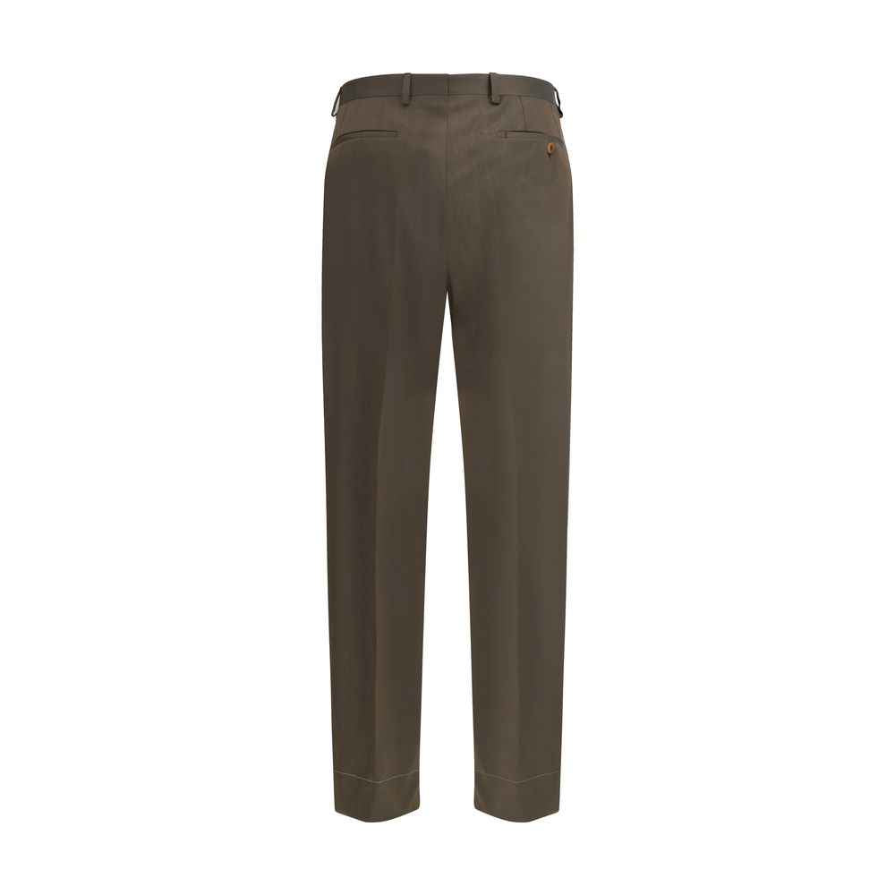 Brioni Bicolor Fleece Wool Casual Pants